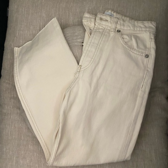 Zara ecru straight jeans - Picture 5 of 6